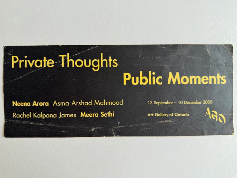 Private Thoughts Public Moments